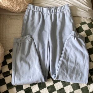 Brandy Melville Light Blue Rosa Sweatpants